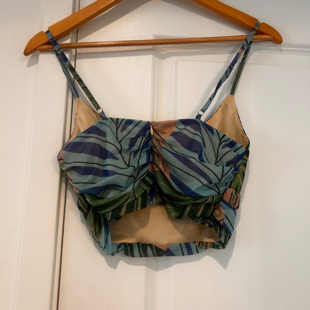 Rivir Babydoll Mesh Fairy Grunge Cropped Top Women's Small Festival Artsy Goblin - Picture 4 of 7